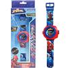 Lexibook - Spider-Man Schermo digitale per orologio a proiezione regolabile - 20 immagini Spider-Man - per Bambini/Ragazzi - Rosso e Blu - DMW050SPLXB