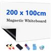 JOMUSAGA Direct JOMUSAGA Lavagna Bianca Magnetica Adesiva Cancellabile 200 x 100 cm,