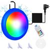 COOLWEST Lampada da piscina fuori terra 10W RGB con telecomando RF e