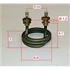 Termozeta RESISTENZA MACCHINE DA CAFFE' 800W 220V TERMOZETA RZ0065