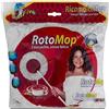 superfive Ricambio Panno Tondo 4 pezzi in Microfibra per Rotomop Super Five bianco rosso