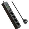Yuyuetech Ciabatta Elettrica a 4 Scomparti,Ciabatta Multipresa con USB,Presa Piatta