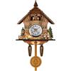 Piccolo Orologio Da Parete Antico a Cucù Con Pendolo a Campana a Dondolo, Stile