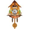 Piccolo Orologio Da Parete Antico a Cucù Con Pendolo a Campana a Dondolo, Stile