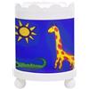 Trousselier 43M51W Lampada da Comodino con Proiettore Girevole Motivo Giungla, Bianco