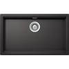 SCHOCK - Lavello Cucina 'LAHTIi N100XLU Nero Assoluto, 738x438 | interno vasca 700X400; Lavello 1 Vasca Cristalite; Abbinabile con Miscelatori; Piani Cottura e Forni