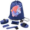 PFIFF 102790 - Set di pulizia per cavalli, colore: Blu scuro