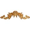 Biscottini Sopraporta Fregio Mensola Decoro Decori da Parete in Legno Finitura Foglia Oro Anticato L 90 x PR 3 x H 27 cm Made in Italy