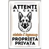 Lovelytiles Cartello Attenti al Cane in Metallo, Stile Vintage, 'Il Cane è Buono',