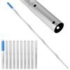 LALAGO Asta Telescopica per Piscina, 10 sezioni 3,4m con clip EZ