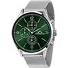 Chronostar Orologio Chronostar Dandy R3753300004 Watch Maglia Milanese Multifunzione Verde