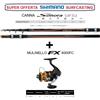 Shimano CANNA SHIMANO SURFCASTING SONORA AX TELE SURF + MULINELLO FX4000 - ALIVIO 6000