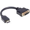 aglow.it Adattatore Hdmi to Dvi cavo CONVERTITORE DVI F a HDMI M computer monitor tv
