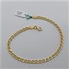 BRACCIALE DA UOMO A MAGLIA GRUMETTA IN ORO GIALLO 18KT 4,4 GRAMMI (8465)