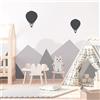 Ambiance Sticker Stickersnews - Adesivo da parete per bambini, motivo: montagne,