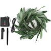 VoltShine Piante solari simulate Linea foglia di ulivo, con 50 LED,