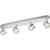Philips Lighting Faretti Star, 4 Punti Luce Orientabili, LED integrato,