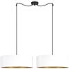 GDC sp. z o.o. Sotto Luce Akai Glamour - Lampadario a sospensione a 2 luci, in tessuto