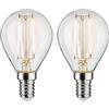 Paulmann 28857 Lampadina LED goccia filamento E14 230V 2x250lm 2x2,7W