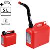 Lampa TANICA CARBURANTE BENZINA DIESEL OMOLOGATA 5L 10L 20L PLASTICA CON TRAVASATORE