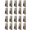 20 Pcs Staffa Per Asta Dell'armadio Staffe Supporto Dell'asta Porta Grucce