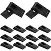 20 Pcs Staffa Per Asta Dell'armadio Staffe Supporto Dell'asta Porta Grucce