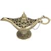 BORDSTRACT Incantevole Portaincenso a Forma di Lampada di Aladino Retrò in Bronzo