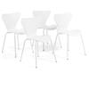 Set 2/4 Sedie seduta in Polipropilene Gambe in Metallo da Cucina Bar NINA