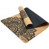 Yoga Design Lab YOGA CORK MAT 3.5mm MANDALA BLACK