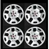 Autokit COPRICERCHI per FIAT DOBLO' dal 2014 CERCHIO 16" R16 COPPA RUOTA LOGO ROSSO 4PZ.