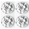 Autokit COPRICERCHI FIAT DOBLO' DAL 2014 CON 5 FORI 16" R16 COPPE RUOTA LOGO ROSSO 4PZ.