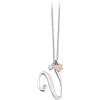 2jewels Collana Donna 2Jewels Acciaio Iniziale Personalizzata Perla Cuore Rosé 45cm 2516