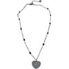 2jewels Collana Donna 2Jewels 251223 Acciaio Cuore Cristalli Perle Viola Anallergica