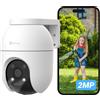 Telecamera Wi-Fi Esterno 1080P Motorizzata 360° Visione Notturna Colori C8C 2MP