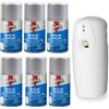 Palucart 6 INSETTICIDA Mosche Zanzare Spray Fulmine 250 ml con DIFFUSORE AUTOMATICO