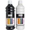 SÜDOR Set di colori acrilici 500 + 500 ml, totale 1000 ml. Pittura acrilica di