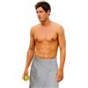Carenesse Kilt Sauna Uomo Grigio I Telo Sauna in Spugna 100% Cotone