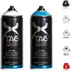 Palucart Bombolette Spray Graffiti AZZURRO BIANCO 400ml SCUDETTO NAPOLI Vernice + Testine