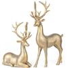 KI Store 2 Pezzi Statuetta di Renna, Sculture di Animali, Statue