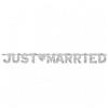 amscan BNR LTR LG JUST MARRIED