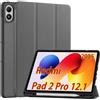 GIOPUEY Cover Compatibile con Redmi Pad 2 PRO 12.1 2025, Flip Pelle +
