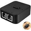 Wvxilyr Network LAN Switch RJ45, Splitter Ethernet 2-in-1-Sortie o 1-in-2-Sorties