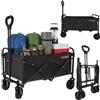 CARRELLO PIEGHEVOLE SALVASPAZIO TRASPORTO MAX 100KG GIARDINO PIEGHEVOLE 360°