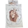 Jerry Fabrics Biancheria da letto per bambini, motivo: Re Leone, Simba e Mufasa,
