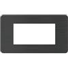 BTICINO MatixGO Placca materiale tecnopolimero Black Nickel JA4804EN