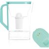 Wessper Caraffa Filtrante 2,7L, del frigorifero, con indicatore LED - Menta | caraffa plastico con filtro acqua potabile, senza BPA, brocca acqua filtrante classic carboni attivo