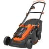 BLACK+DECKER Black + Decker CLM3825L2-QW - Tosaerba senza fili, 6 altezze regolabili 20, 30, 40, 50, 60 e 70 mm, 2 batterie, 36 V, arancione, 38 cm