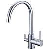FILTRIACQUAITALIA RUBINETTO 3 VIE FILTRIACQUAITALIA® CROMATO PER DEPURATORE ACQUA TRE VIE ACQUA DEPURATA