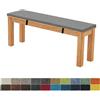 FIOVIP Cuscino Per Panca 120X40X5CM Sfoderabile Lavabile Doppio