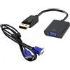 Adattatore Video da DisplayPort a ingresso VGA + Cavo DP to VGA HP Lenovo Dell